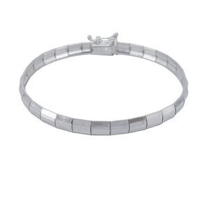 Vintage Milor Italy Sterling Silver 925 5.8mm Omega Chain Bracelet 7.25"